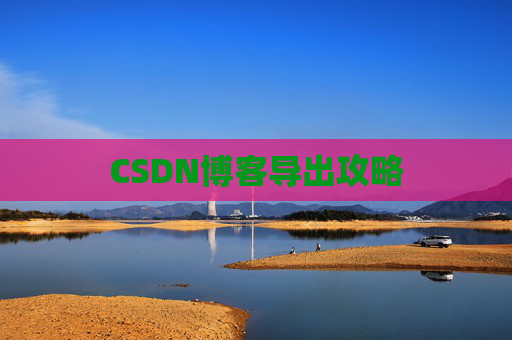 CSDN博客导出攻略